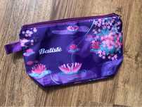 Batiste Kosmetyczka kolorowa orientalna lilie wodne na zamek 24x15 cm