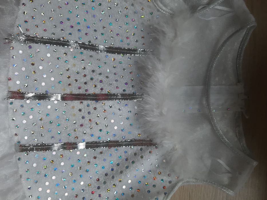 Bal karnawałowy Strój Przebranie Kostium Jasełka _Biała sukienka