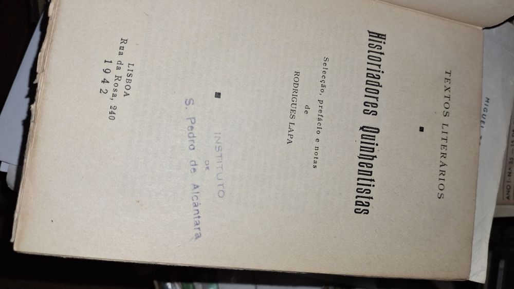 Historiadores quinhentistas 1942 Rodrigues Lapa