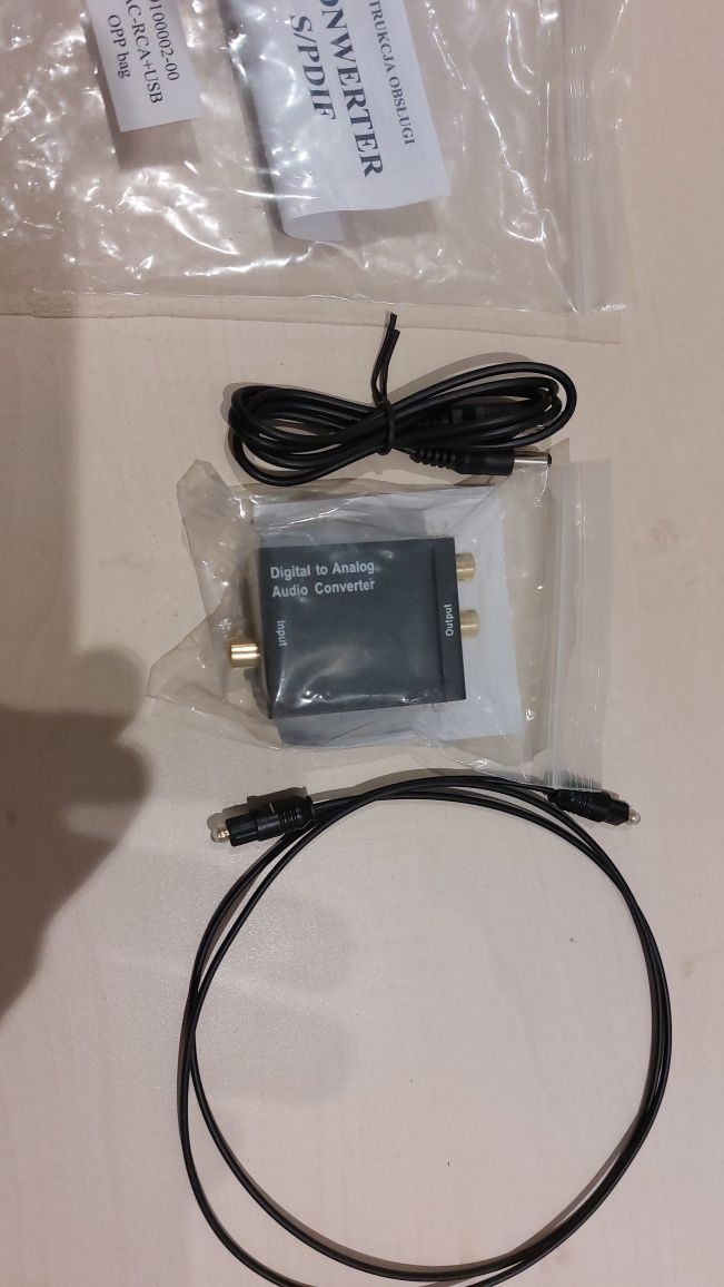 Dac konwerter cyfrowy audio optyk coax.
