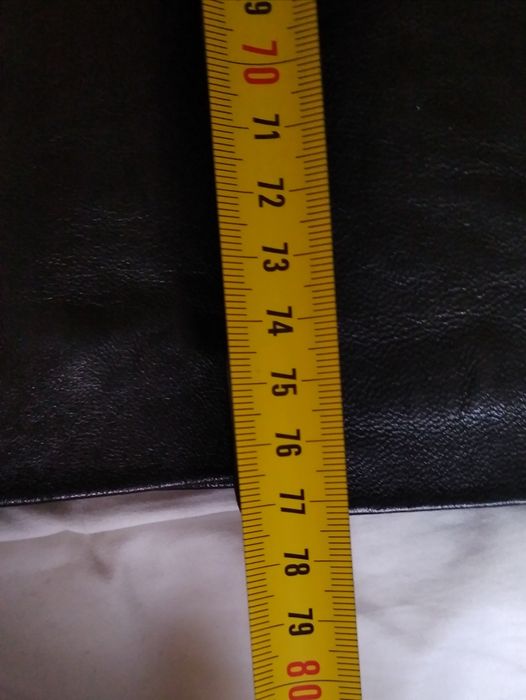 Casaco de Cabedal Preto