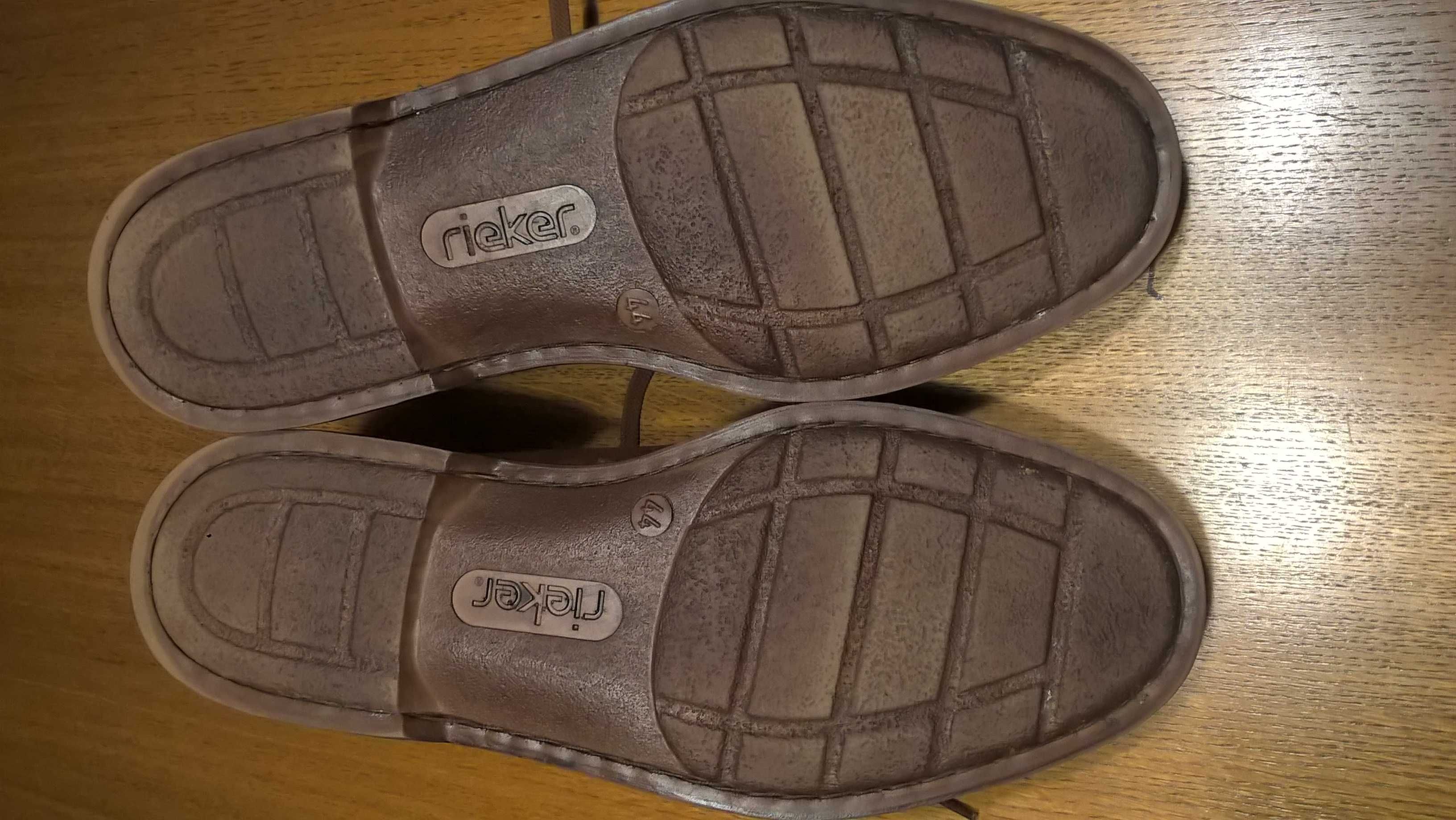 Buty półbuty letnie RIEKER Antistress skóra męskie r.44 (wkł.28,4cm)