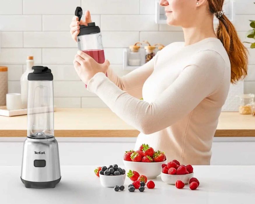 MOCNY Blender Kielichowy 300W Ostrzami ZE STALI + 2 Butelki Wysyłka24H