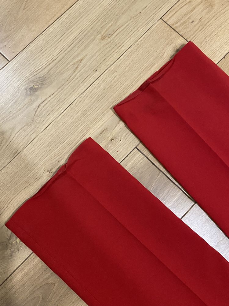 Czerwone spodnie garniturowe zara L roz.40 eleganckie klasyki
