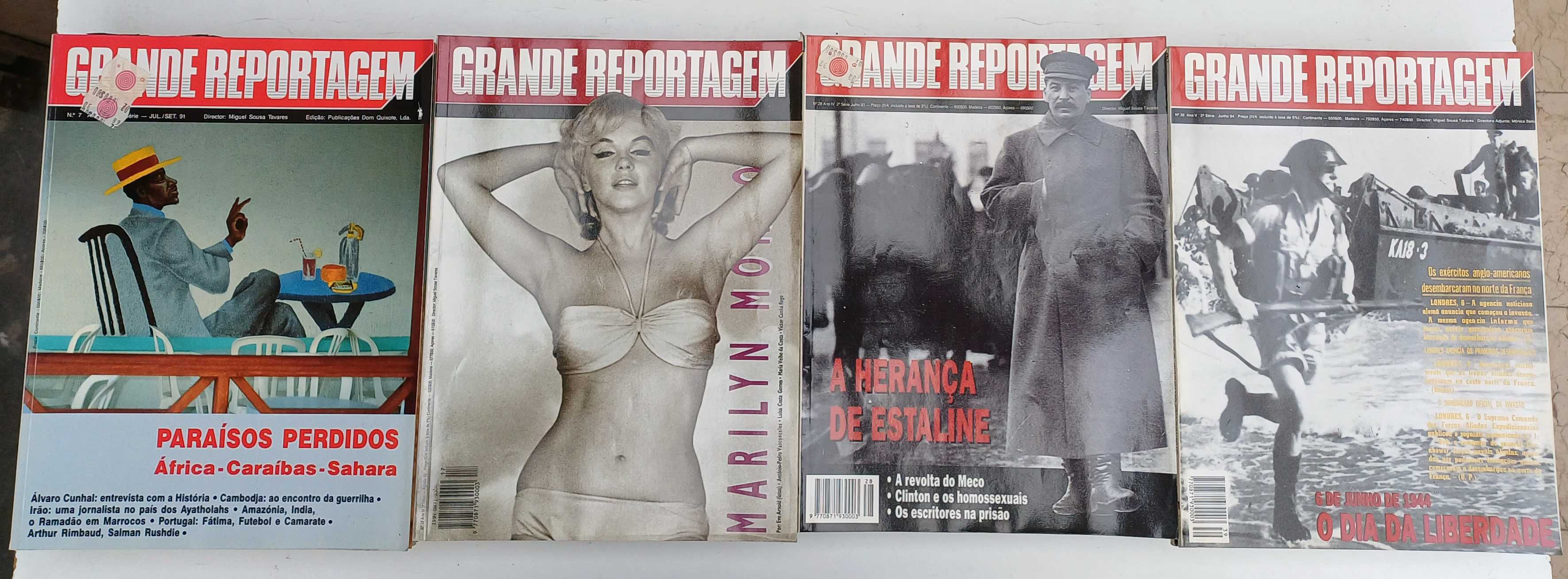 54 revistas Grande Reportagem do nº 1 ao nº 57