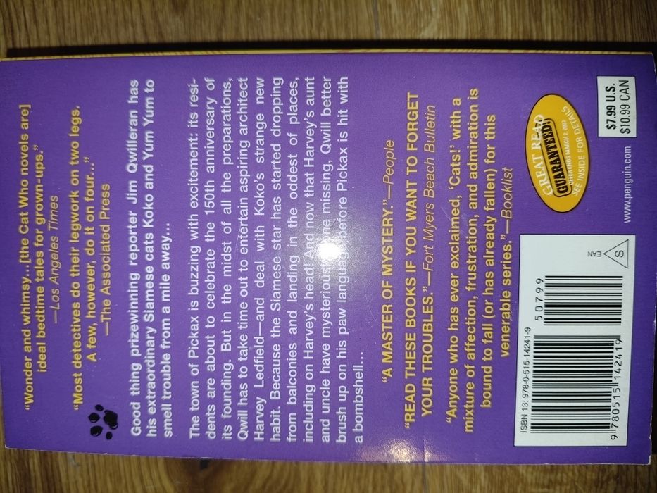 The cat who dropped a bombshell Lilian Braun