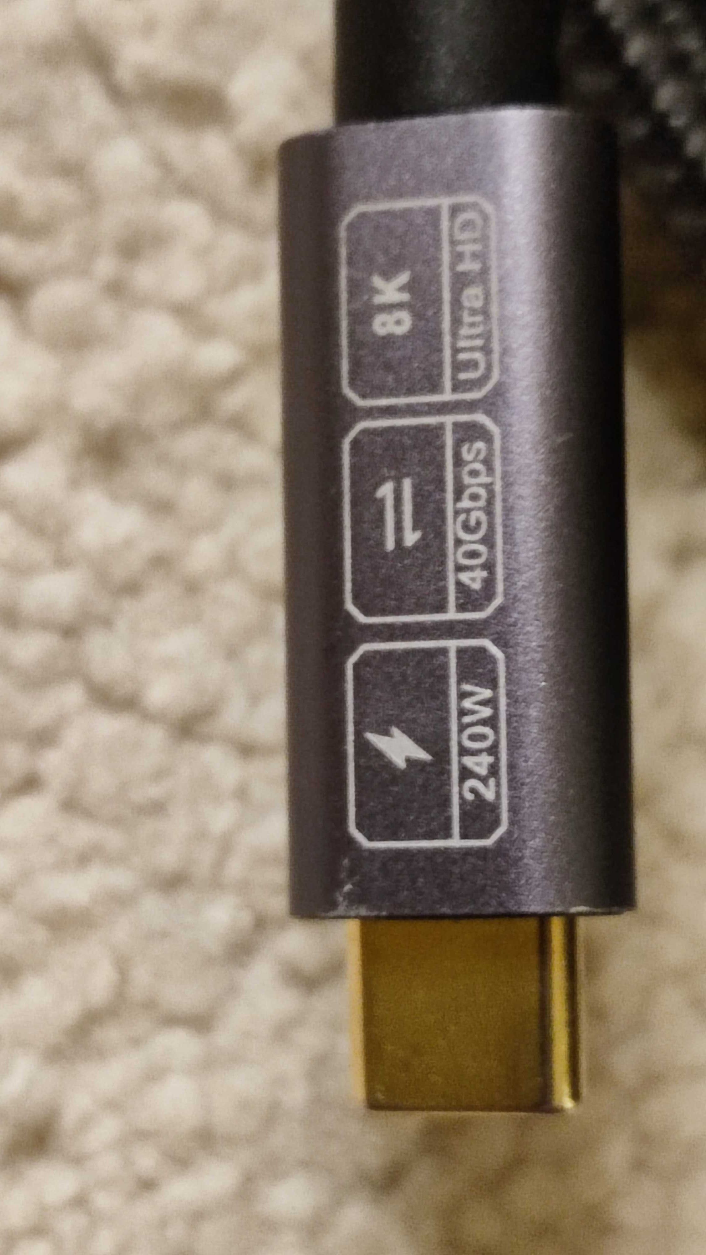 CAKOBLE kabel USB 4 USB-C 3.2 8K HD 40 Gbit/s 240 Wm 3 metry