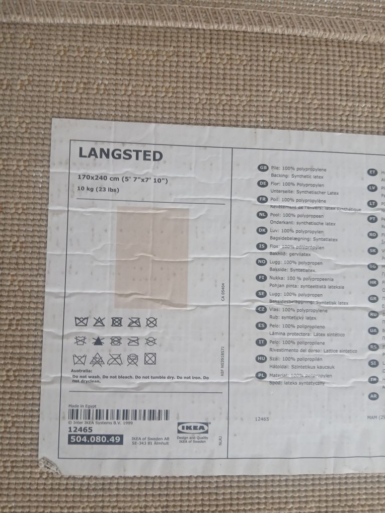 Tapete IKEA Langsted