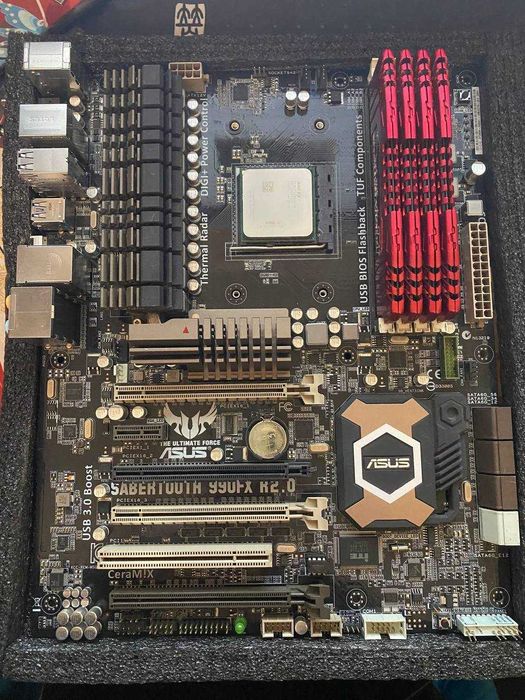 Комплект AMD Fx 8350 + Asus Sabertooth 990FX + 16 GB ddr3 2133mhz