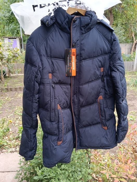 Чоловіча зимова куртка великого розміру