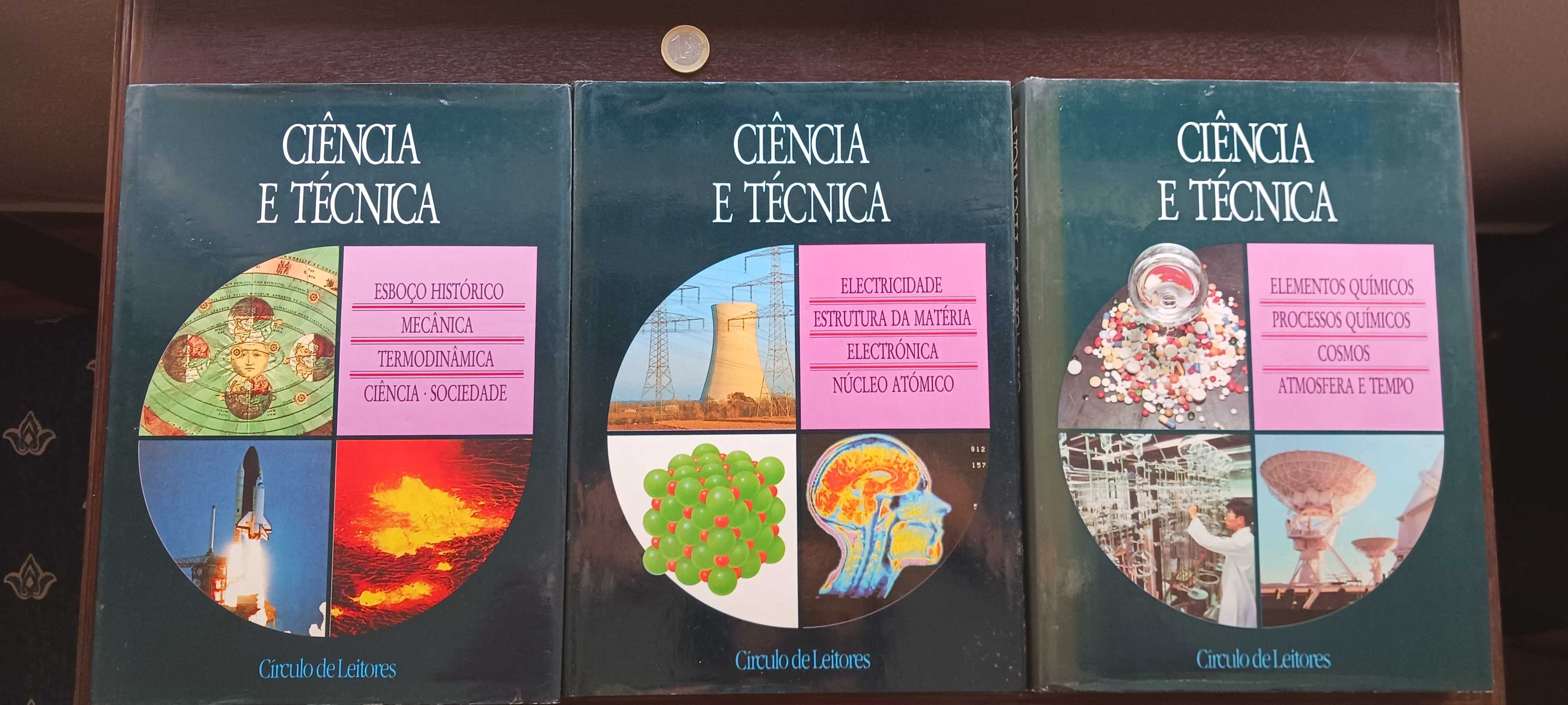 Ciência e Técnica, 3 volumes, Lexicoteca (Círculo de Leitores, 1990)