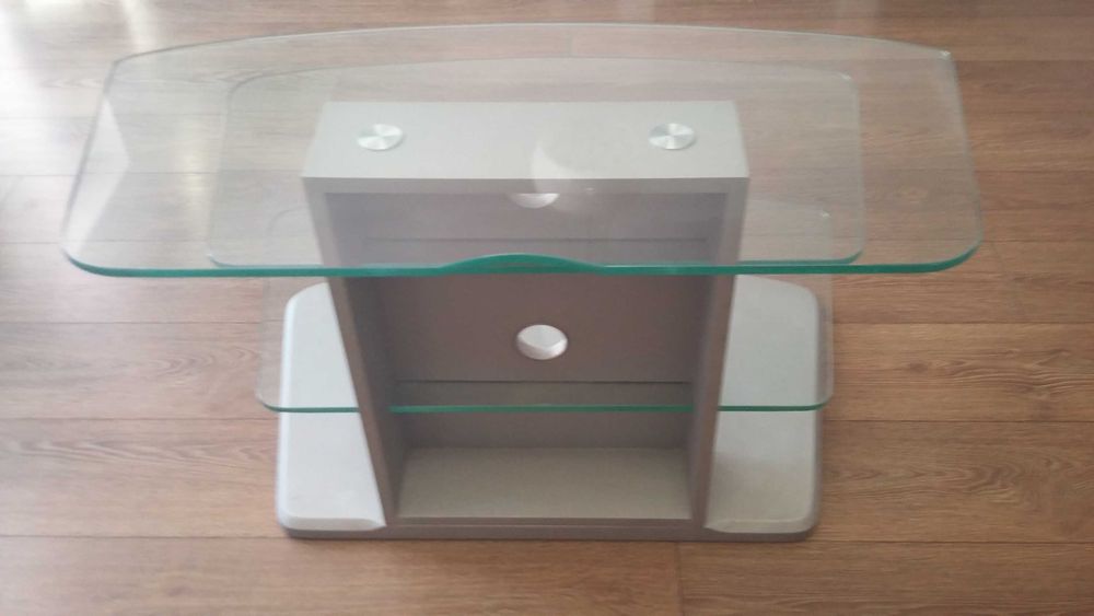 Szklany stolik pod Telewizor, Dekoder, Kino domowe, Dvd.