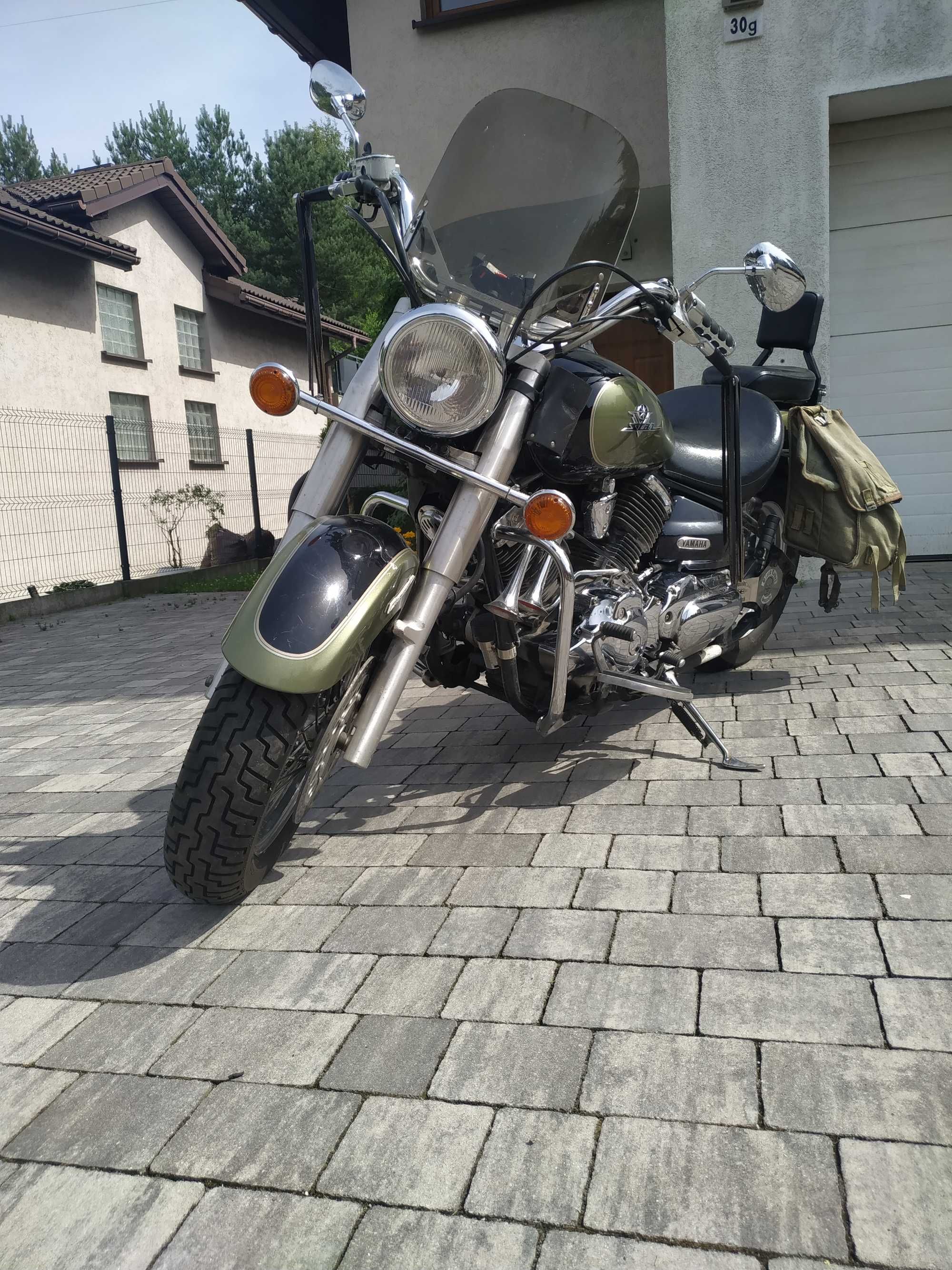 Yamaha XVS 1100; V-Star (Drag Star) zielony 2003r. mały przebieg