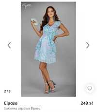 Sukienka ciążowa Elpasa XL zwiewna elegancka kopertówka gratis