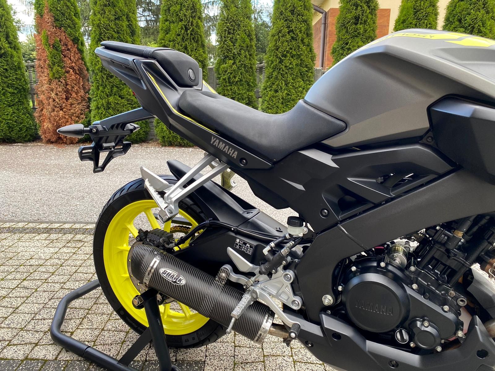 Yamaha MT 125 ABS 2018r NIGHT FLUO Wydech SHARK JAK NOWA kat. b a1