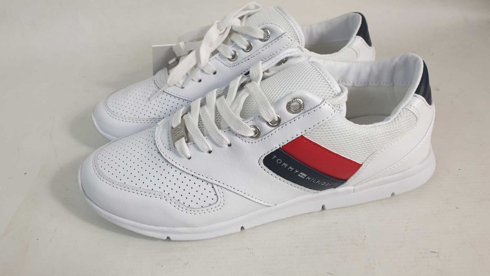 Tommy Hilfiger trampki damskie LIGHTWEIGHT LEATHER SNEAKER rozmiar 38