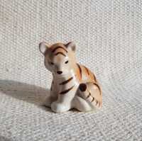 Łomonosow porcelanowa figurka tygrys tygrysek