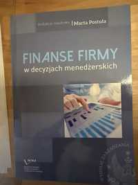 Finanse firmy w decyzjach menedzerskich postula