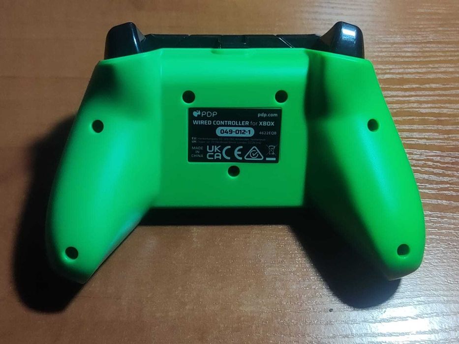 Kontroler PDP Xbox i komputer Pad przewodowy CZARNY Neon zielony