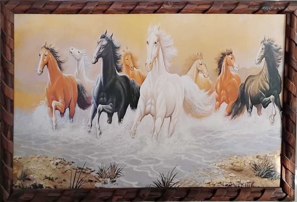 Quadro de 8 cavalos
