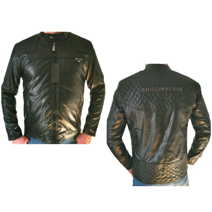 Philipp Plein Kurtka Męska Ramoneska Eco S-3XL
