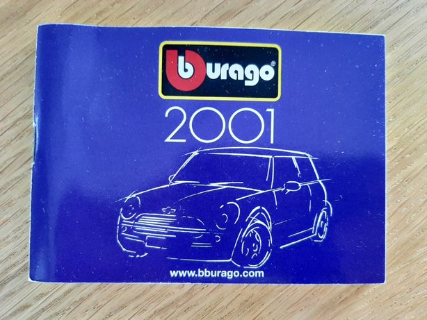 BBURAGO katalog 2001 rok Burago model