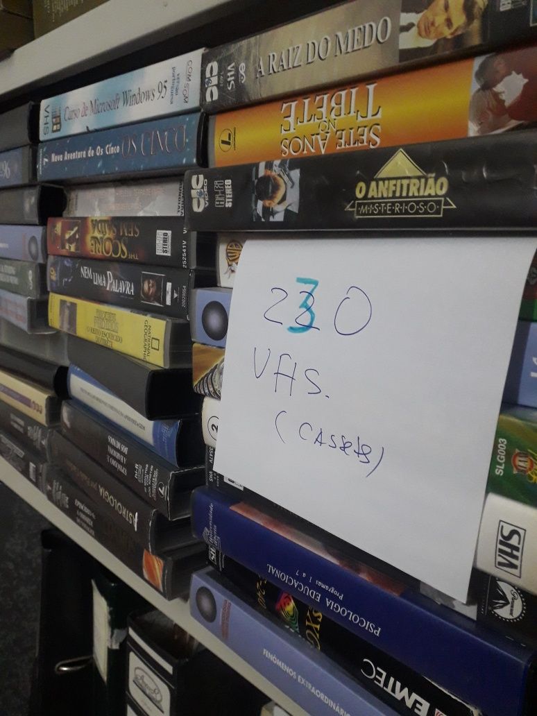 Set de vhs, para colecção