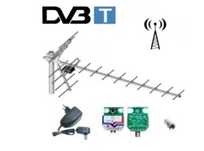 Antena DVB‑T kierunkowa 19‑elementowa YAGA + wzmacniacz LIBOX LB019W