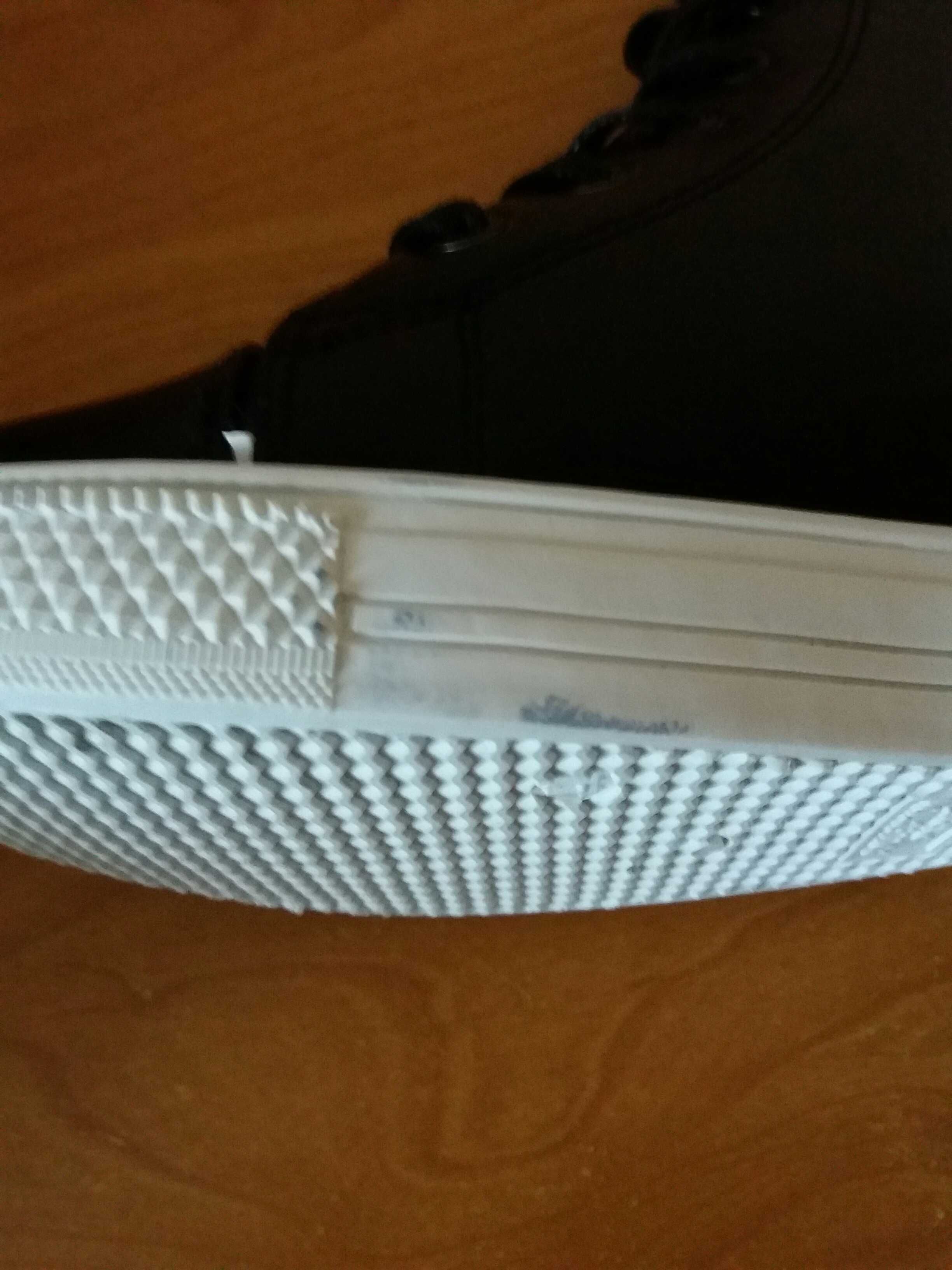 Nowe czarne trampki sneakersy na koturnie 40 wkładka 25.5cm