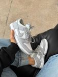 Чоловічі кросівки Nike Sb Dunk Low  білий з сірим NK131 ХІТОВІ