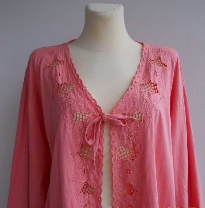 CASUAL COMFORT narzutka z HAFTEM dla Puszystej Pani DUŻA Lato r.60/32