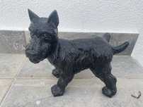 Batente Porta Scottie em ferro fundido antigo