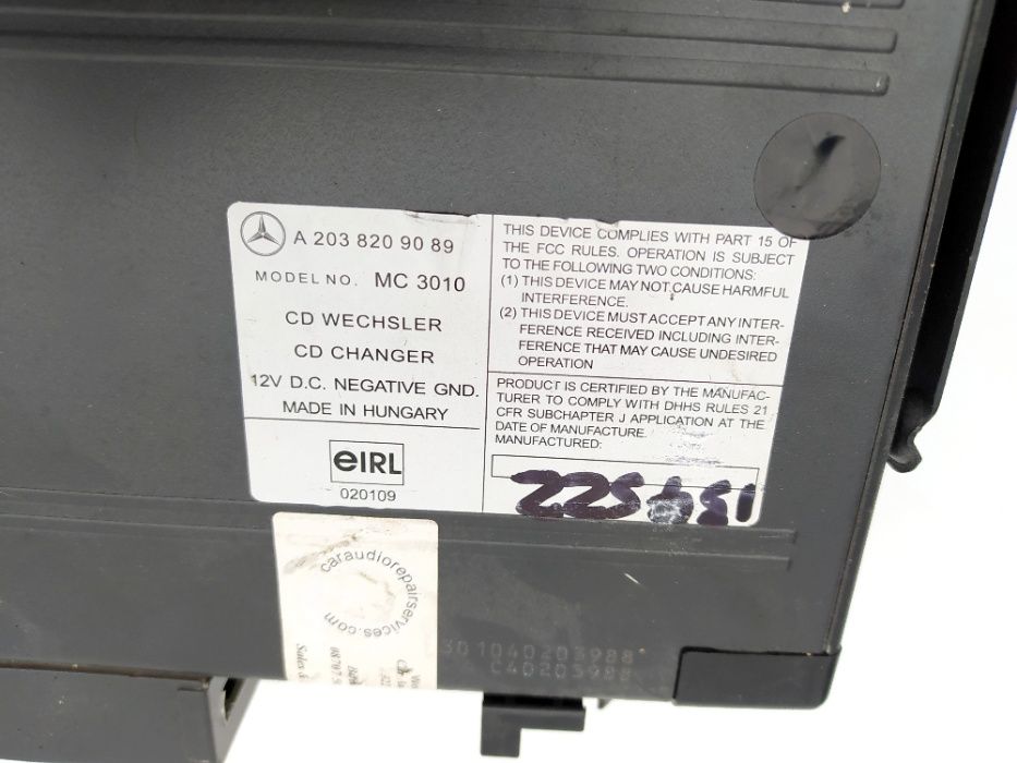 zmieniarka cd MERCEDES w203 w209 c-klasa clk w163 ML