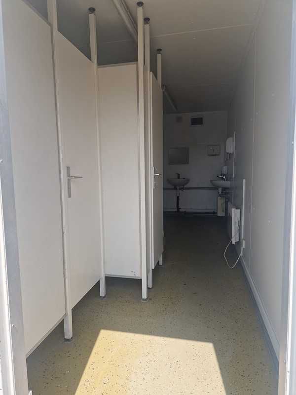 Kontener Containex budowlany sanitarny 2xWC 3xPisuar + 4xumywalki