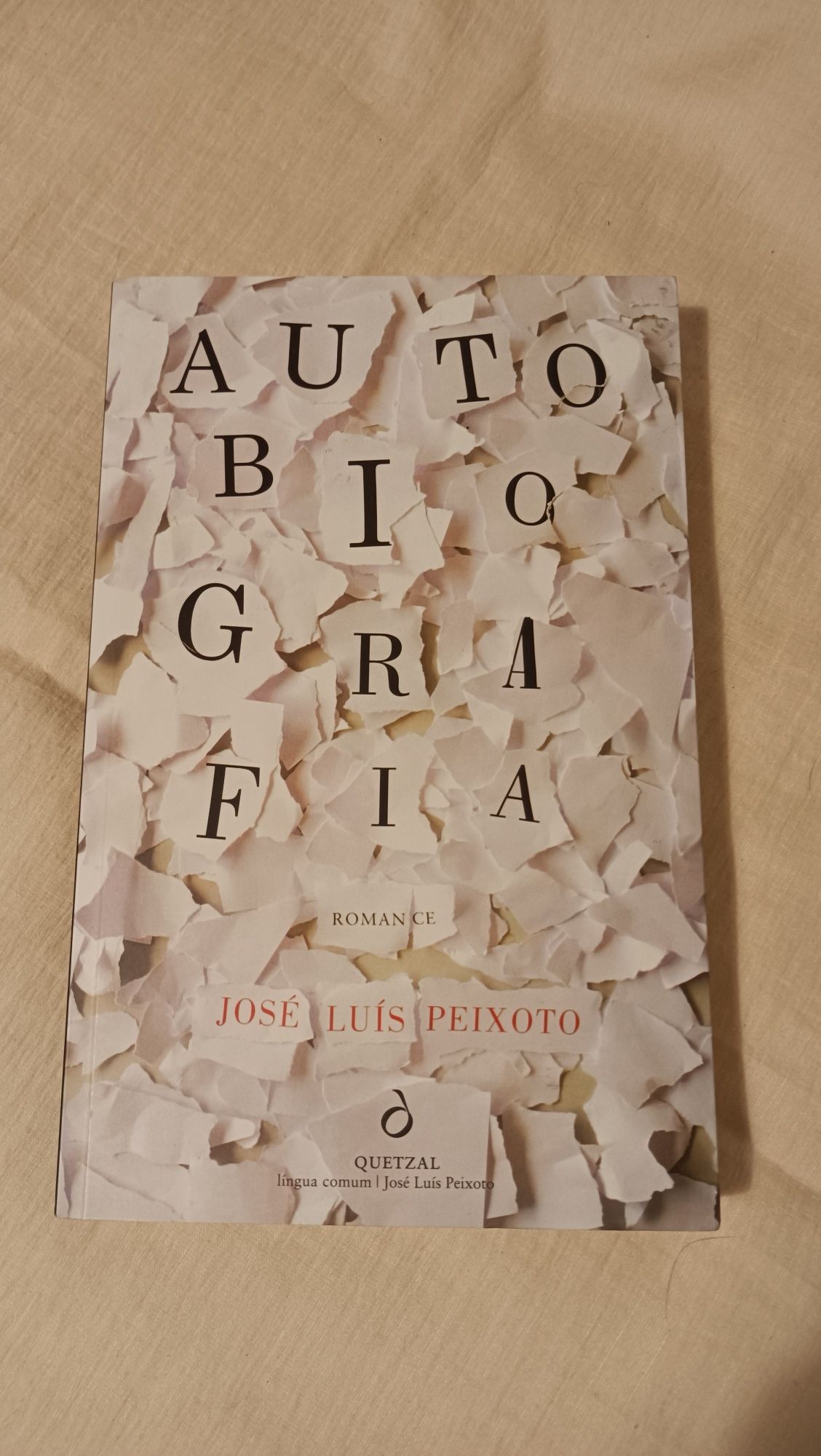 Livro Autobiografia, José Luis Peixoto