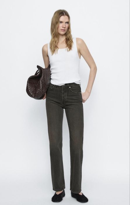 Джинси Massimo Dutti прямого крою з високою талією