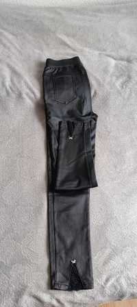 Spodnie woskowane czarne XS/S