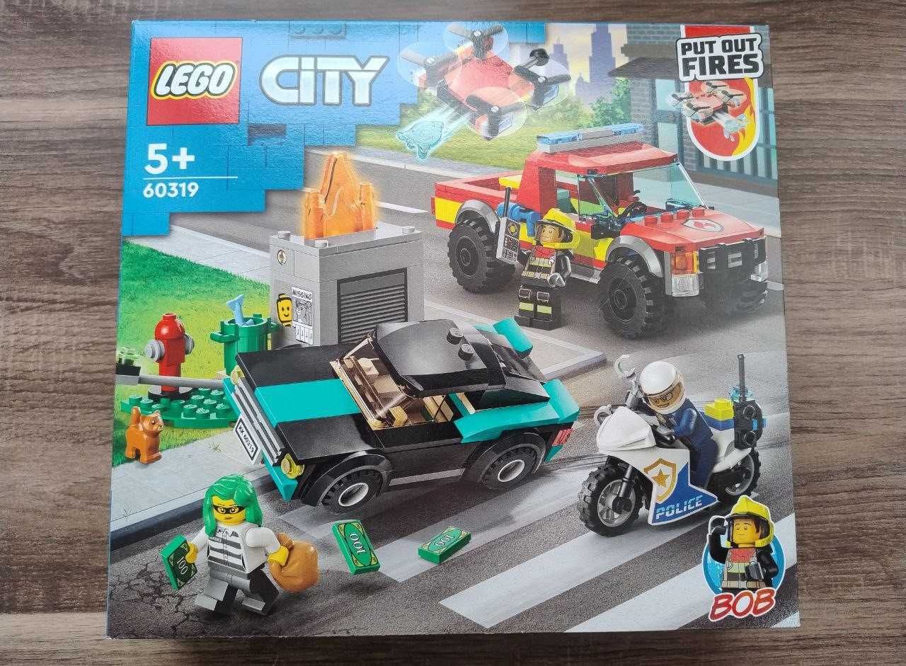 Конструктор LEGO City 60319 Пожарная служба и полицейская погоня