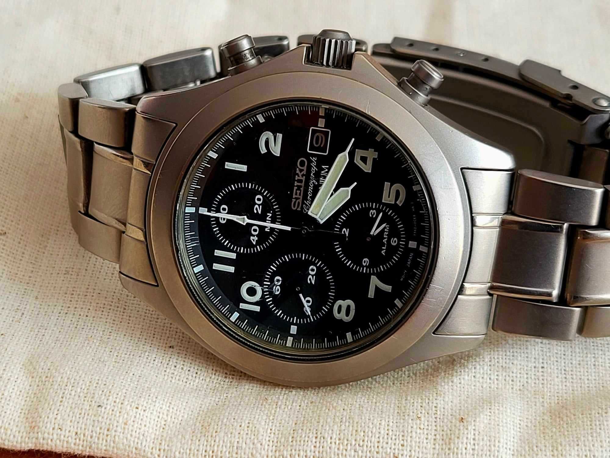 Seiko SNA 139 Titanium Chronograph 200m