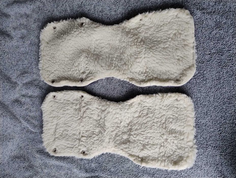 Szare mufki do wózka