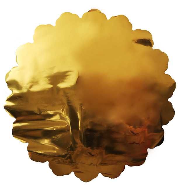 Duża serweta folia celofan złoty 10 szt