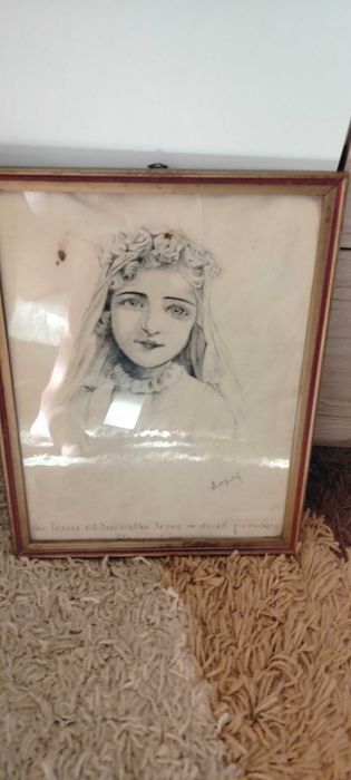 Antyk Szkic Św.Teresa od Dzieciątka Jezus