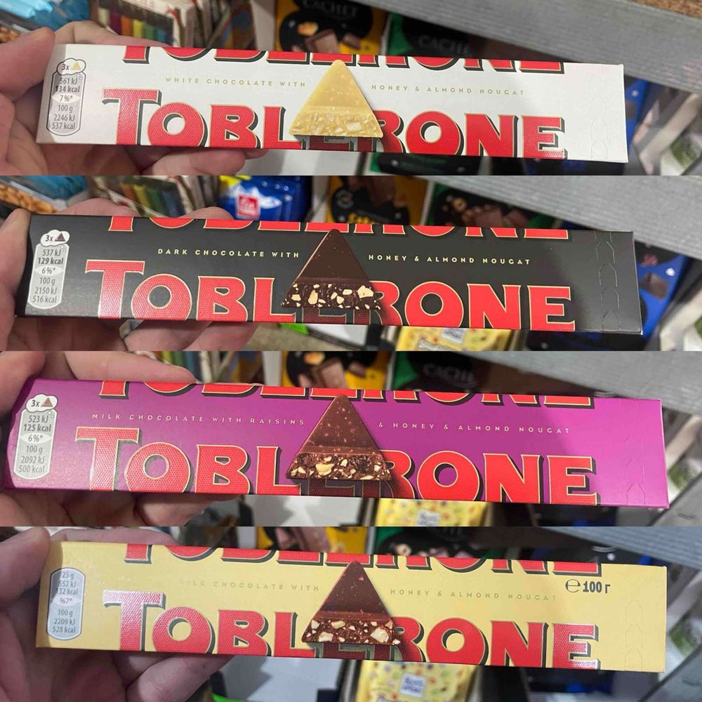 Шоколад Тоблерон 100 грамм / шоколад Toblerone / Швейцарский шоколад