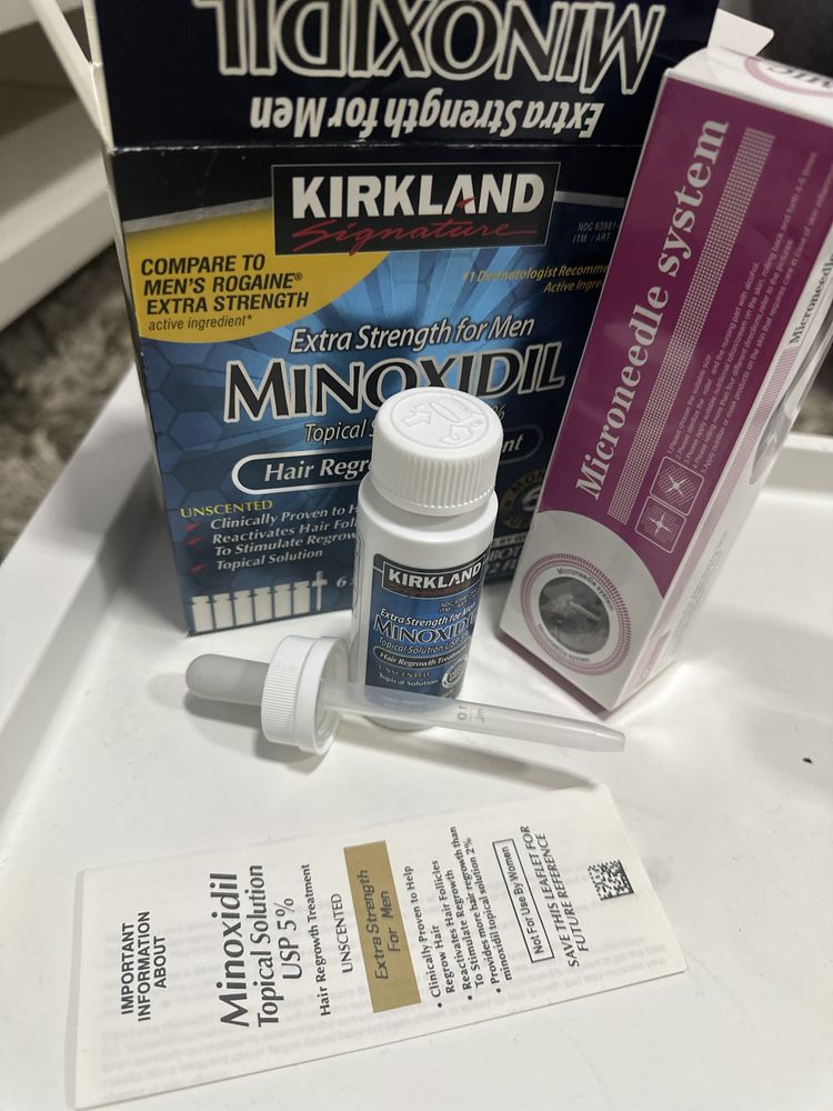 Minoxidil 60 ml + dermeroller 0.25 mm