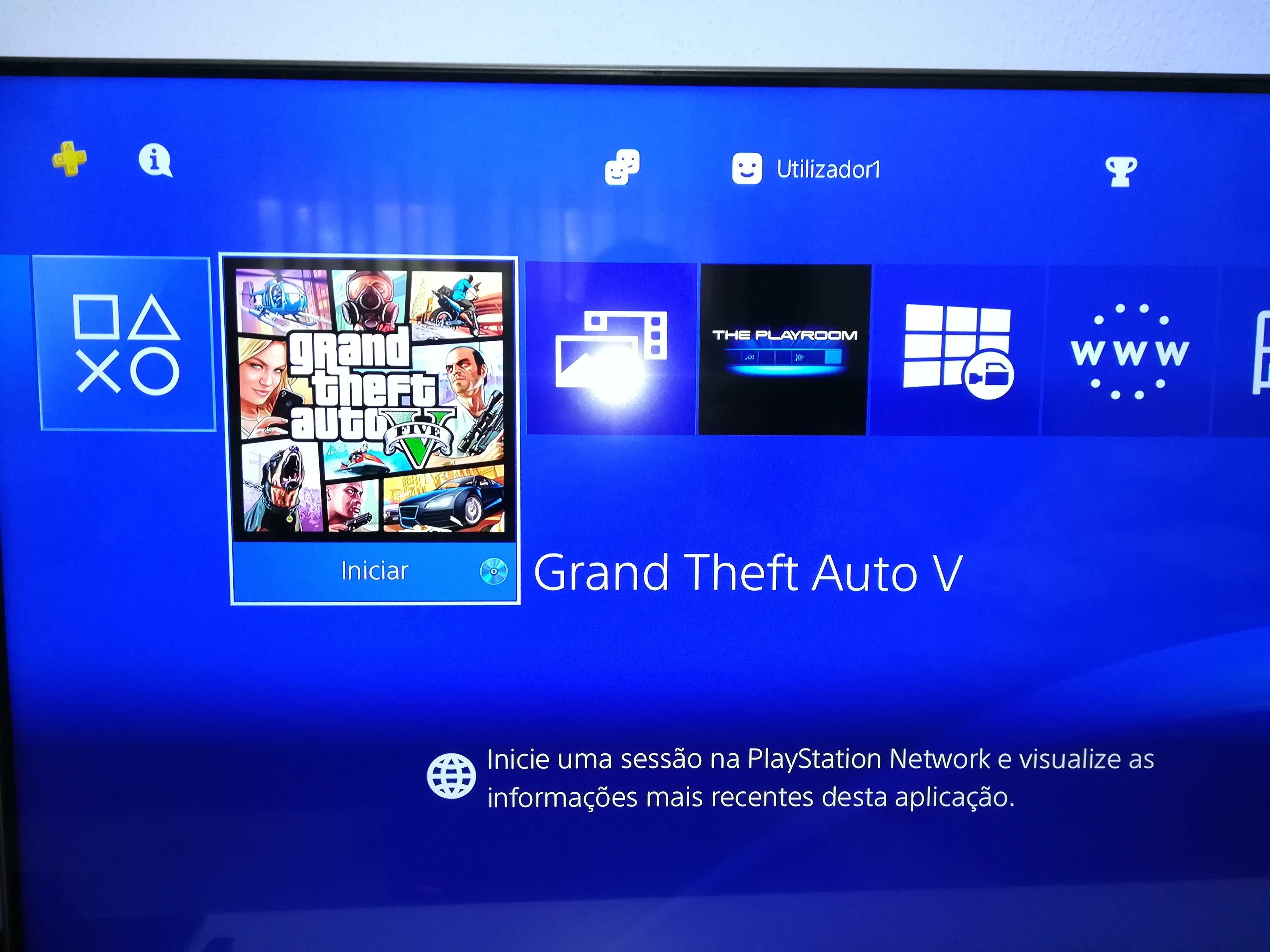 Playstation 4 500GB + 3 Jogos