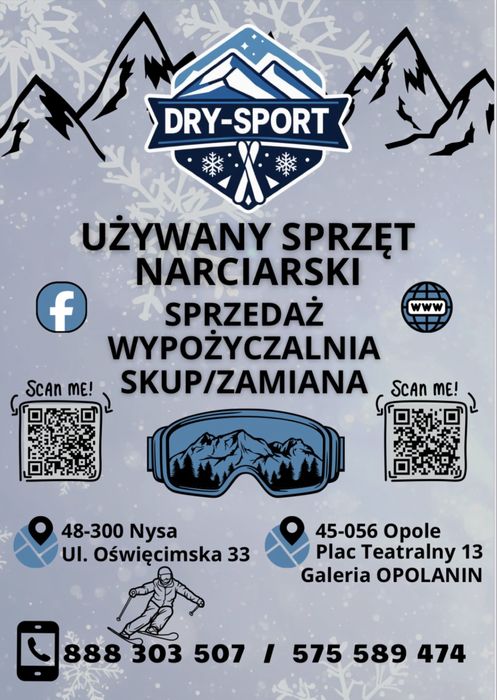 Narty buty kask gogle wymiana serwis dzieci dorosli duzy wybor