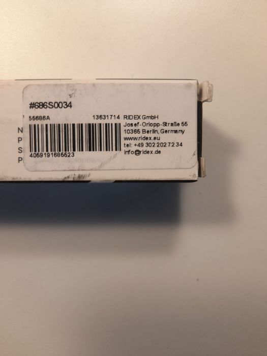 Conjunto 4 Velas de Ignição Iridium (referência 686S0034) – NOVO