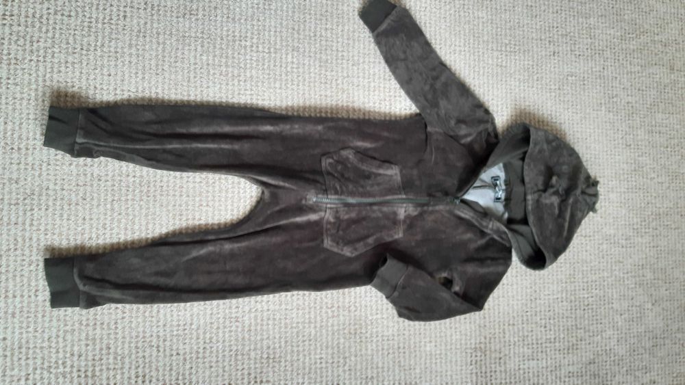 Kombinezon welurowy Next  104 chłopięcy pajac piżama dinozaur