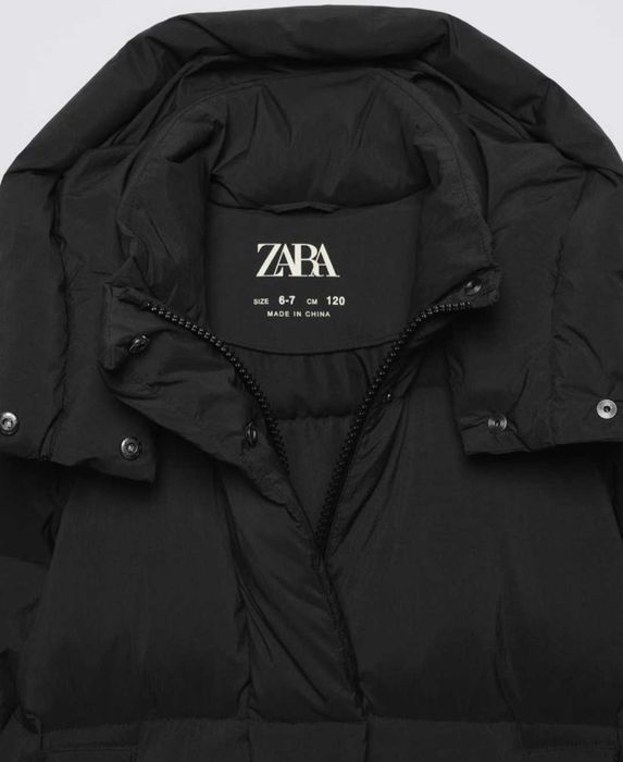 Куртка пуховик Zara оригінал 120 нова колекція пух-перо унісекс