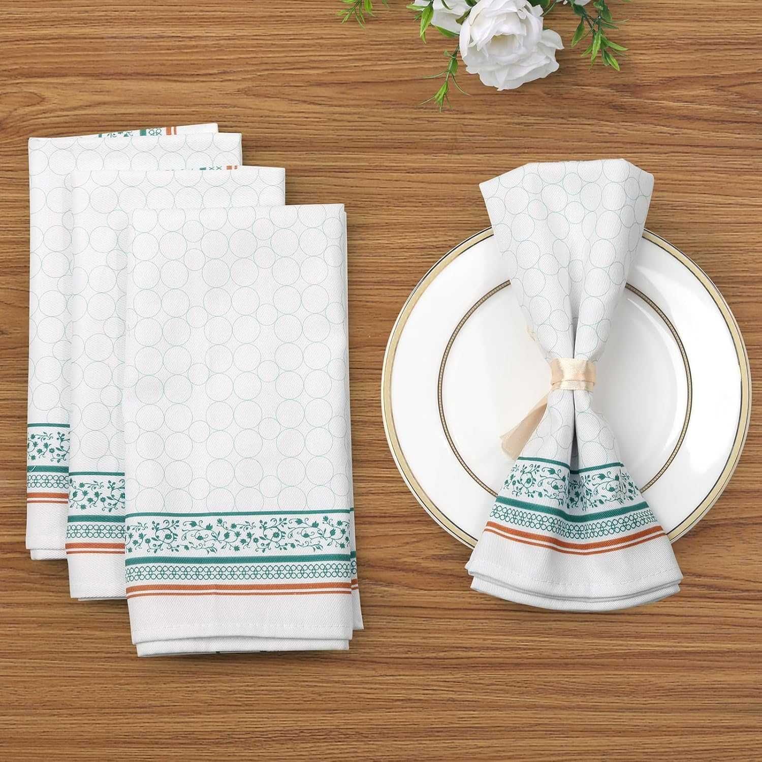 SERWETKI 4szt 45x45cm obiadowe BAWEŁNA Arquiel Cloth NOWE s056
